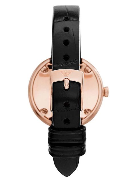 Emporio Armani zegarek damski kolor czarny