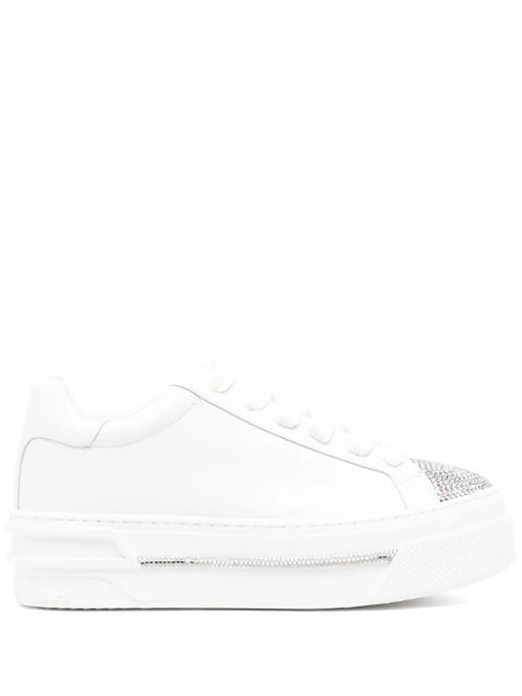 René Caovilla lace-up fastening trainers - White - zdjęcie produktu nr 1