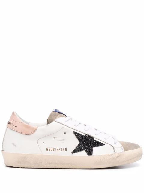 Golden Goose star-patch lace-up sneakers - White - zdjęcie produktu nr 1