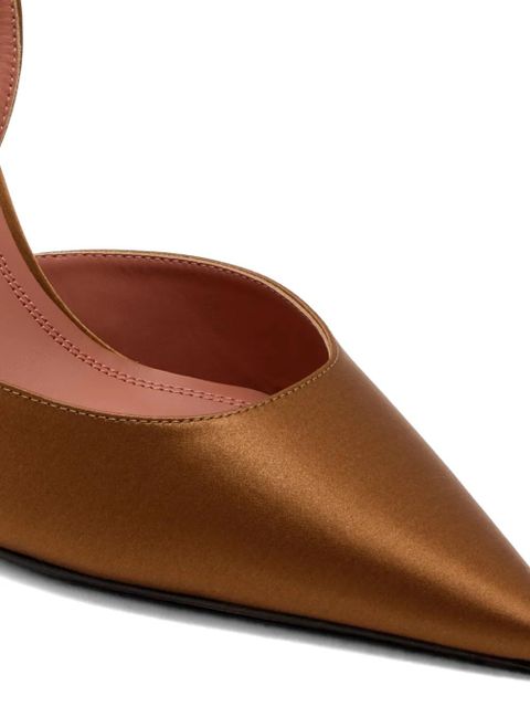 Amina Muaddi 95mm Holli pumps - Brown
