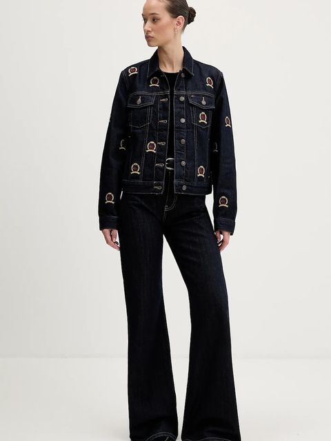 Tommy Jeans kurtka jeansowa kolor granatowy przejściowa DW0DW22729 - zdjęcie produktu nr 2