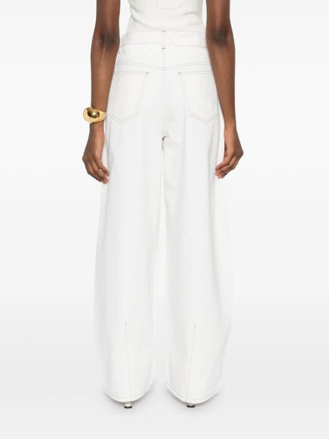 Jacquemus The Ovalo de-Nîmes jeans - Neutrals