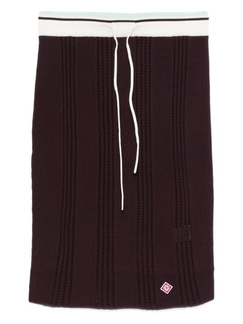 Casablanca drawstring mini skirt - Red - zdjęcie produktu nr 1