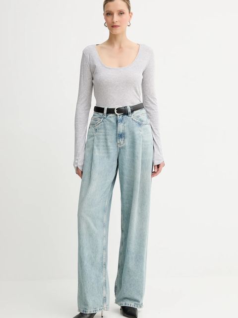 BOSS Orange longsleeve kolor szary 50542107