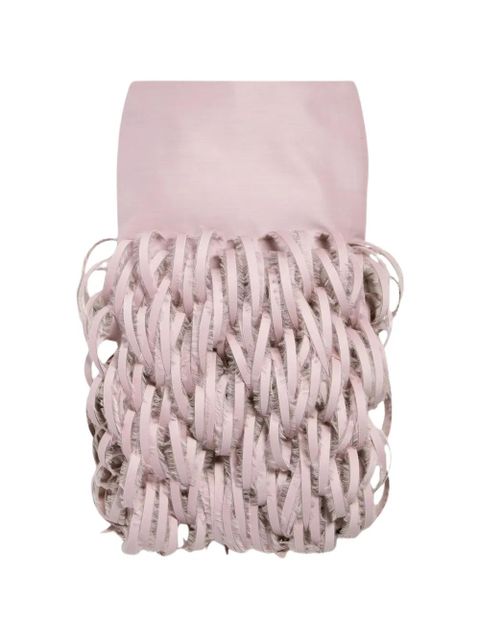 Balenciaga ribbon-trim midi skirt - Pink - zdjęcie produktu nr 1
