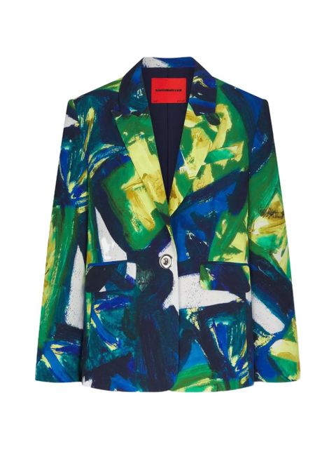 Simon Miller Lennox floral-print blazer - Blue - zdjęcie produktu nr 1