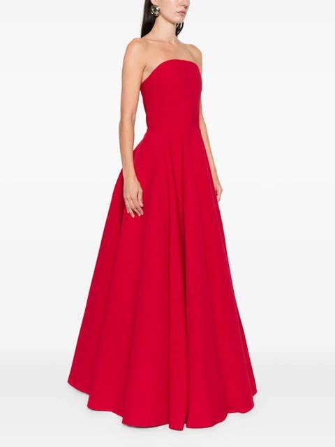 Solace London strapless maxi dress - Red