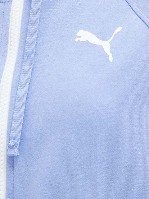 Puma bluza treningowa Modern Sports kolor niebieski z kapturem wzorzysta