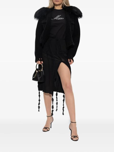 Blumarine crystal-embellished T-shirt - Black