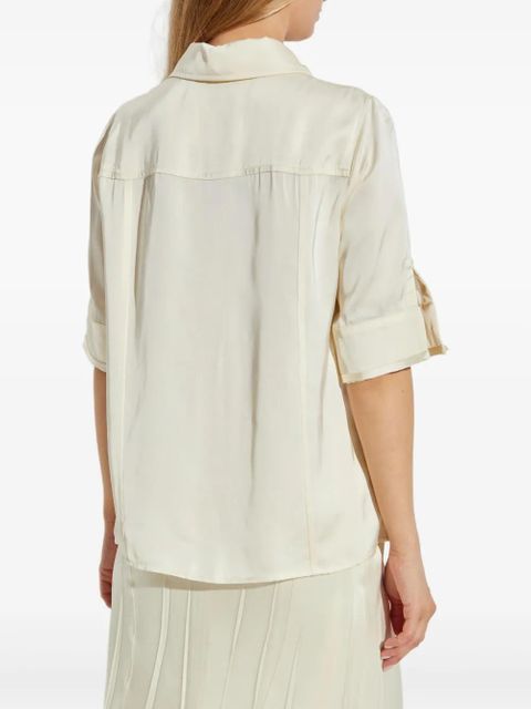 Jil Sander zip-front collared shirt - Neutrals