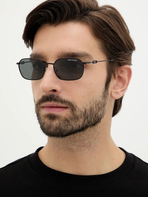 Armani Exchange okulary przeciwsłoneczne kolor czarny 0AX2056S