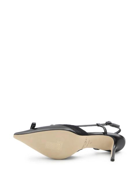 Jimmy Choo tulle bow afia pumps - Black