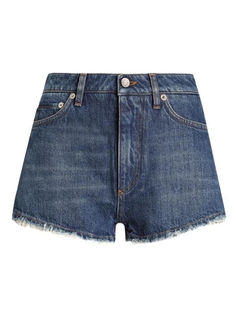 Dolce & Gabbana frayed denim shorts - Blue - zdjęcie produktu nr 1