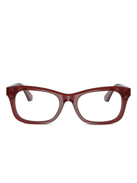 Burberry Eyewear rectangular-frame glasses - Red - zdjęcie produktu nr 1