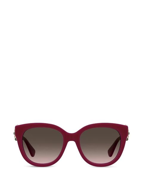 Moschino square-buckle sunglasses - Red - zdjęcie produktu nr 1