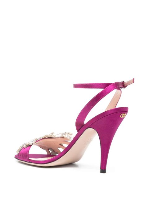 Valentino Garavani 80mm rhinestone-embellished sandals - Purple - zdjęcie produktu nr 2
