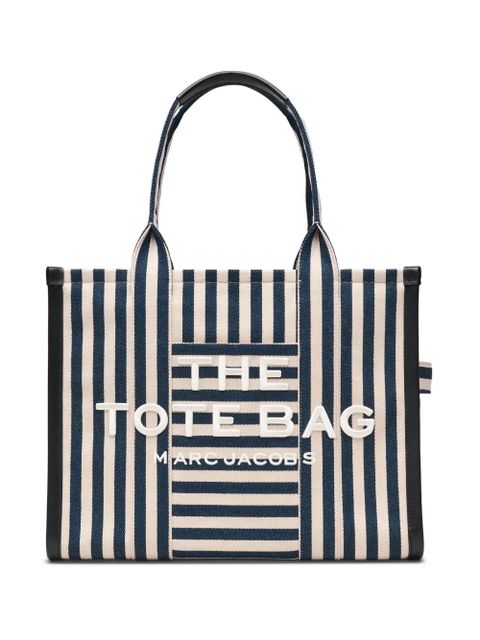 Marc Jacobs The Large Stripe Canvas tote bag - Blue - zdjęcie produktu nr 1