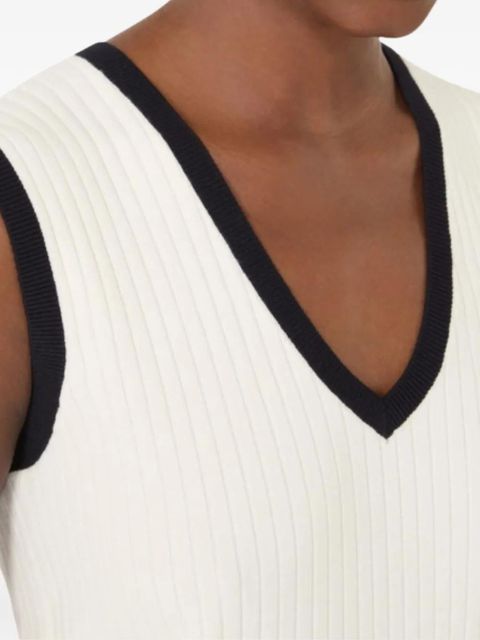 Max Mara Umile V-neck sleeveless top - Neutrals