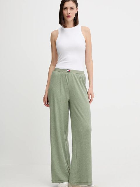 Tommy Hilfiger spodnie dresowe damskie kolor zielony melanżowe UW0UW06069 - zdjęcie produktu nr 2