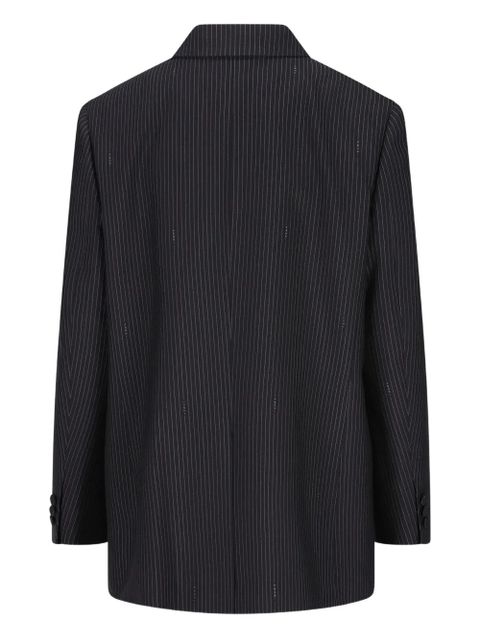 FENDI pinstripe flap-pocket blazer - Blue - zdjęcie produktu nr 2