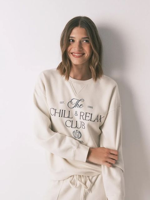 women'secret bluza damska kolor beżowy z nadrukiem 3272291 - zdjęcie produktu nr 1