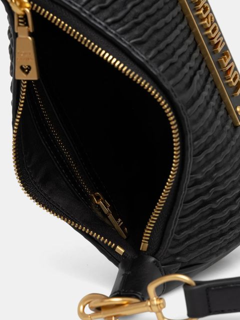 Love Moschino torebka skórzana kolor czarny JC4357PP0L