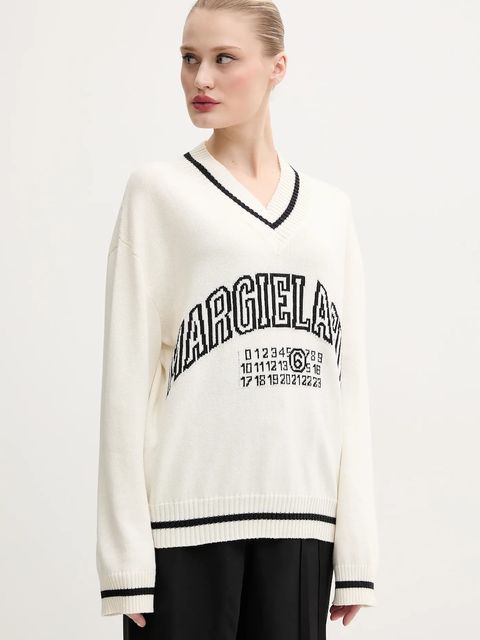 MM6 Maison Margiela sweter z domieszką wełny - zdjęcie produktu nr 1