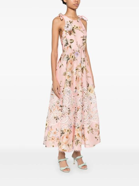 ZIMMERMANN Acacia Broderie midi dress - Pink - zdjęcie produktu nr 2