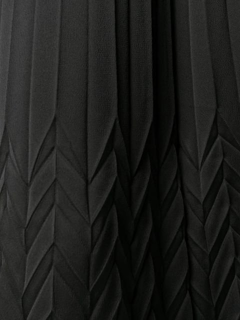 Blumarine chevron palazzo trousers - Black