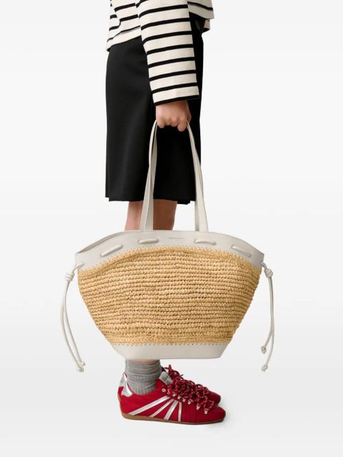 Claudie Pierlot Alban straw knot tote bag - Neutrals - zdjęcie produktu nr 2