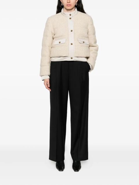 Moncler button-down bomber jacket - Neutrals