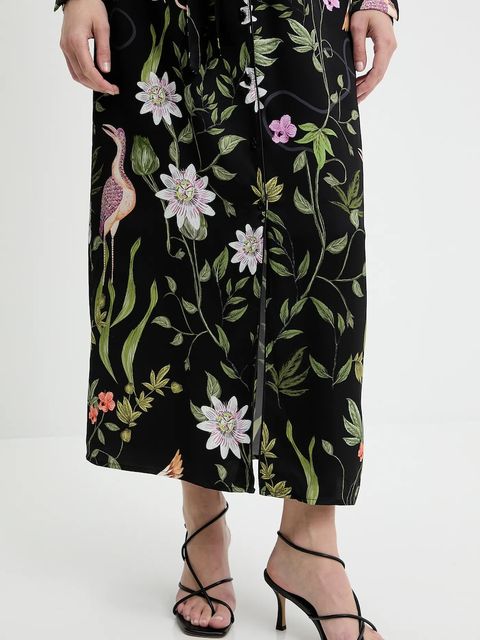 Answear.LAB sukienka kolor czarny maxi prosta