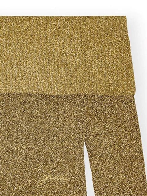 GANNI off shoulder blouse - Gold - zdjęcie produktu nr 2