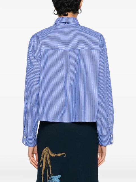 Maje striped beaded shirt - Blue