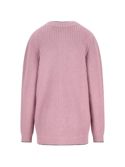 Chloé heart ribbed cardigan - Pink