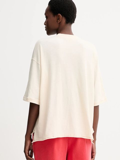 American Vintage t-shirt damski kolor beżowy UDA02A