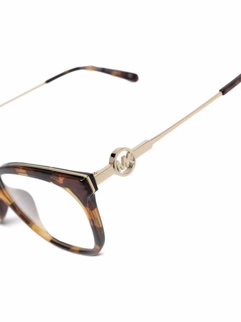 Michael Kors logo-plaque arm glasses - Gold