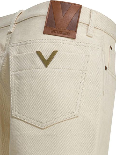 Valentino Garavani logo-patch shorts - Neutrals