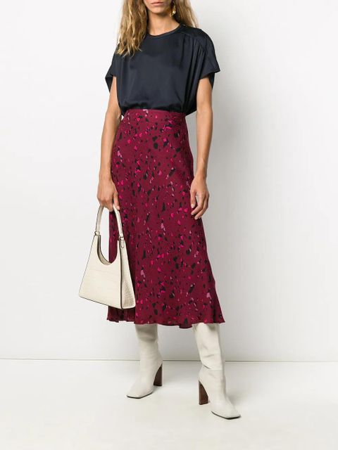 Ba&Sh Tomy leopard-print midi skirt - Purple