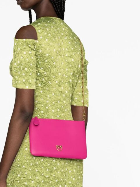 PINKO Classic leather clutch bag