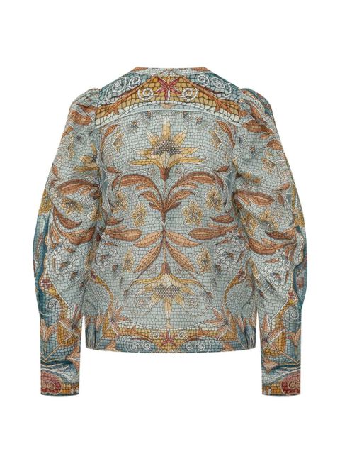 FARM Rio Mosaic Garden blouse - Blue - zdjęcie produktu nr 2