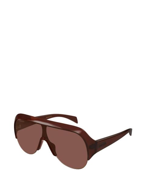 Gucci Eyewear pilot-frame sunglasses - Brown - zdjęcie produktu nr 2