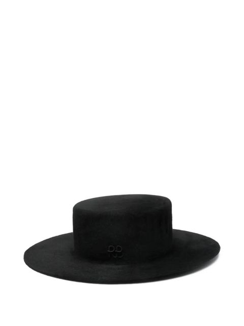 Ruslan Baginskiy faux-pearls embellished fedora hat - Black - zdjęcie produktu nr 1