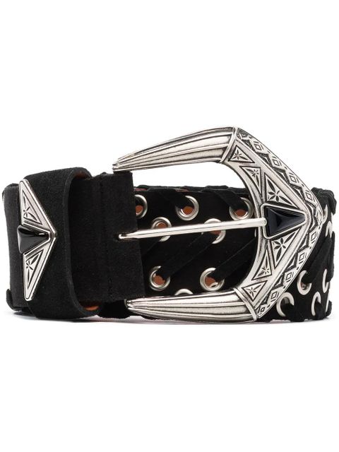 ETRO suede waist belt - Black - zdjęcie produktu nr 1