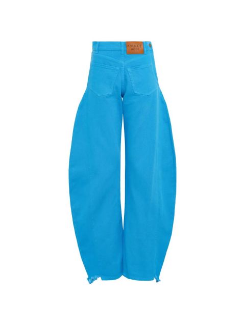 A.W.A.K.E. Mode logo-patch tapered jeans - Blue - zdjęcie produktu nr 1