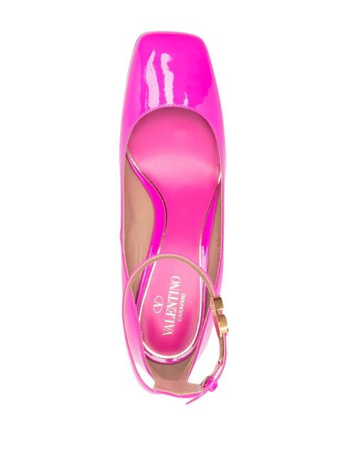 Valentino Garavani Tan-Go 60mm patent-leather pumps - Pink