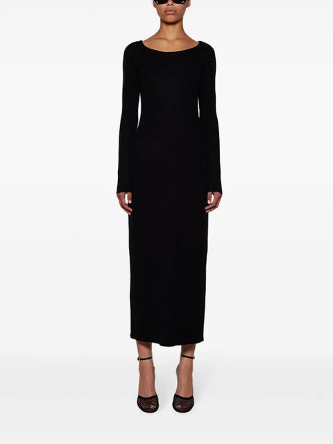 LouLou de Saison wool-cashmere knitted dress - Black