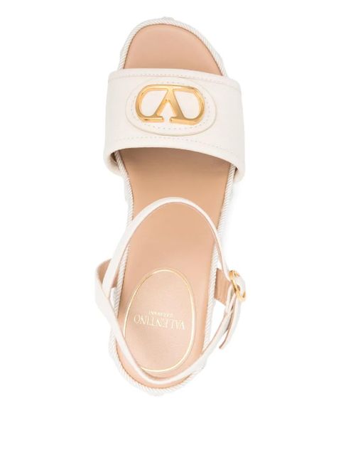 Valentino Garavani 120mm wedge sandals - Neutrals