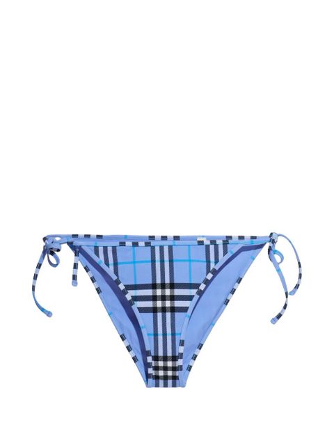 Burberry plaid tie bikini bottom - Blue - zdjęcie produktu nr 1