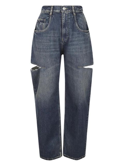 Maison Margiela cut-out jeans - Blue - zdjęcie produktu nr 1